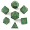 Druid Solid Metal RPG Dice Set - Green w/Gold